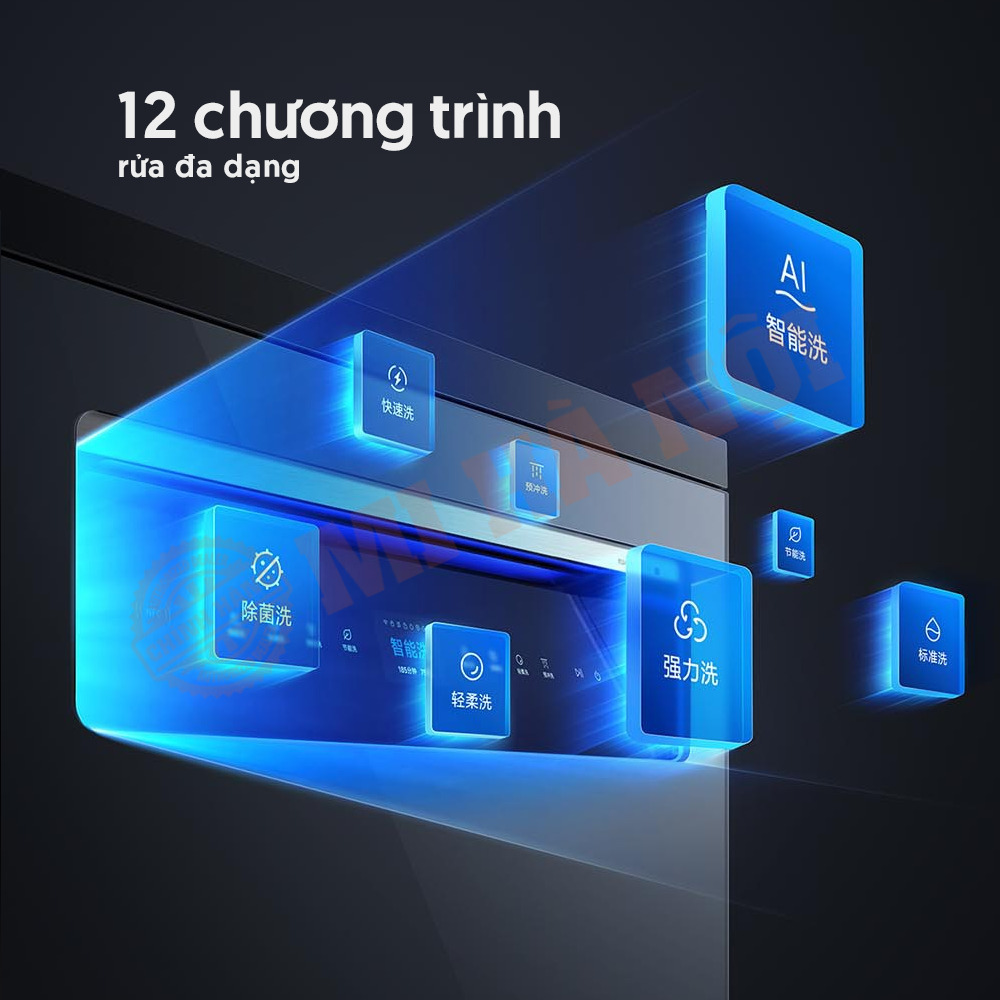 Máy rửa bát Mijia 16 bộ P1, đa đạng chương trình rửa thoải mái lựa chọn