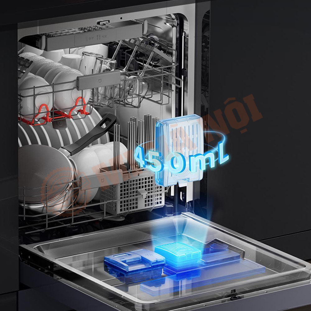 Hộp nước rửa dung tích lớn 450ml không cần phải thêm nước rửa thường xuyên