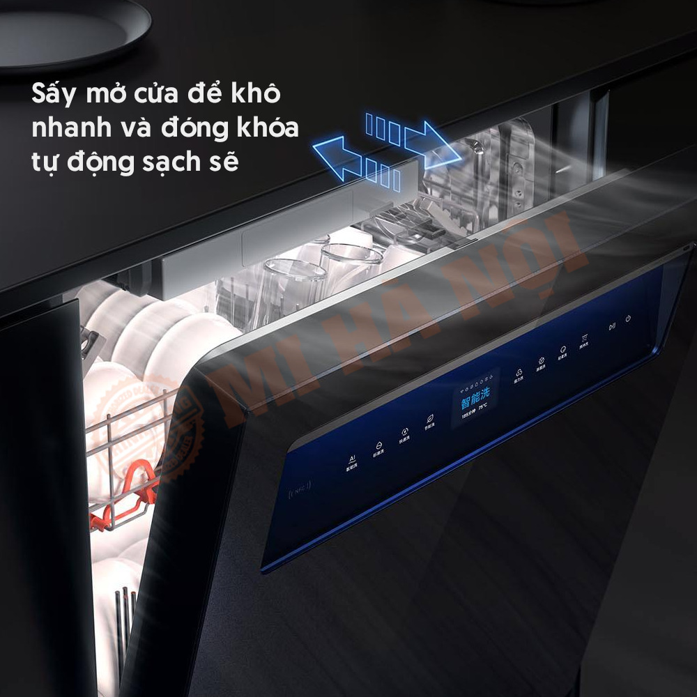 Công nghệ sấy mở tự động cho phép máy rửa bát 16 bộ sấy nhanh hơn