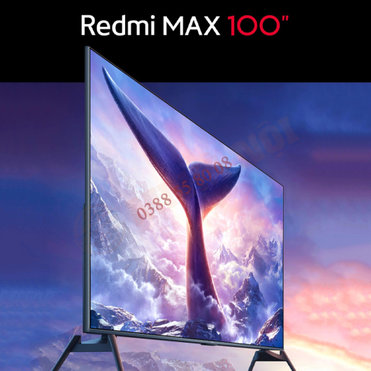  Tivi Xiaomi Redmi Max 100 inch – Độ phân giải 4K, Bộ nhớ 4+64GB, Tần sô 144Hz 